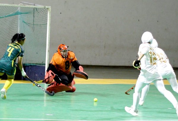 Tim Putri Lampung Tantang Putri DKI U-21 di Final Kejurnas Hockey Junior Indoor