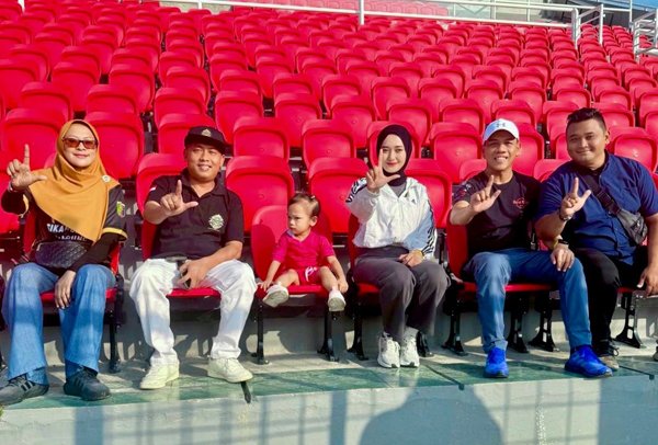Wagub Jihan Semringah Lihat Stadion Utama Sumpah Pemuda Mentereng