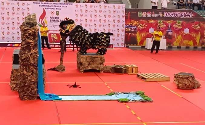 Kejutan Barongsai di Porwil XI Riau, Lampung Raih Emas dan Perunggu