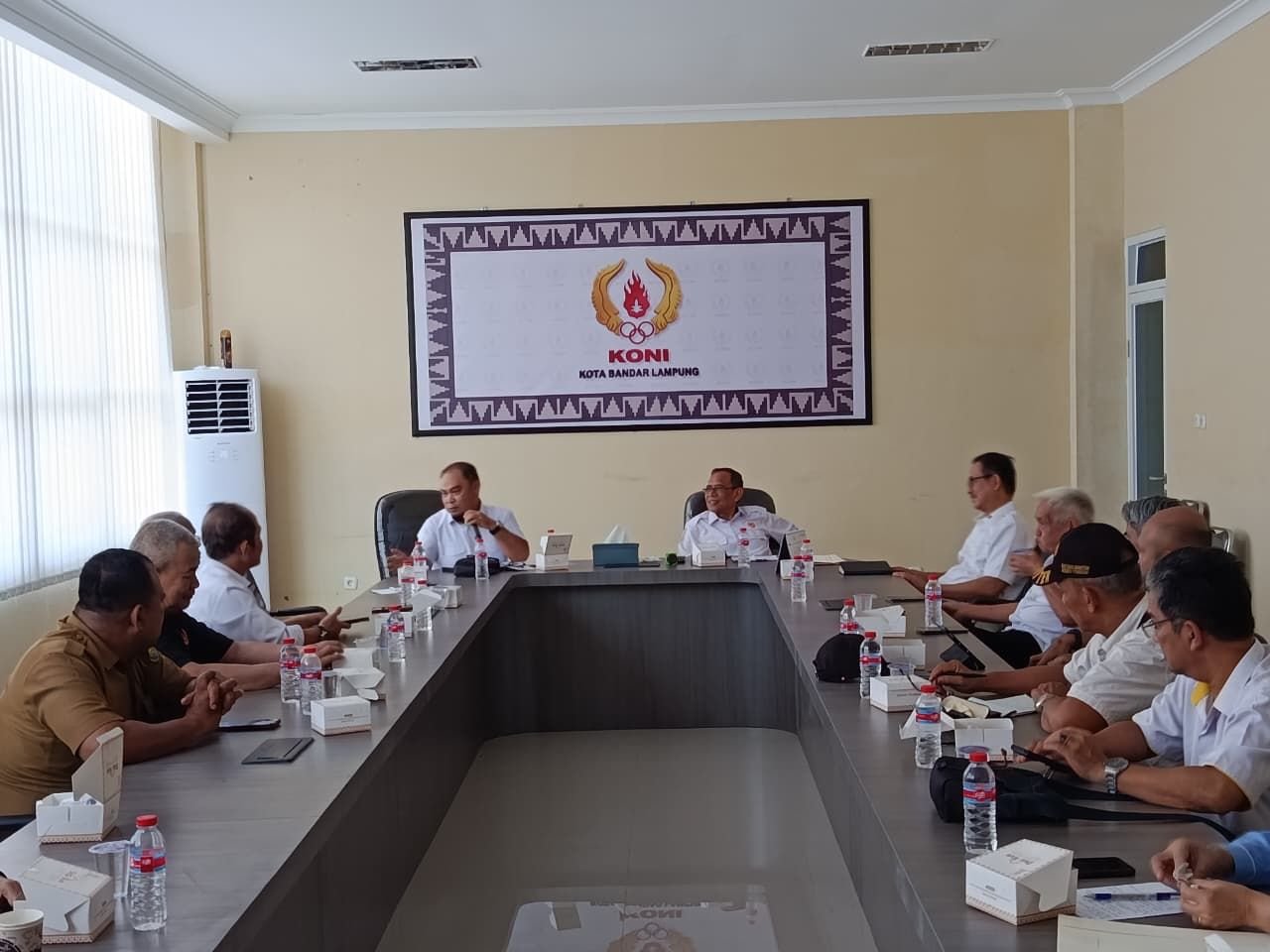 KONI Provinsi dan KONI Kota Balam Koordinasi Fokus Bahas THB Porprov