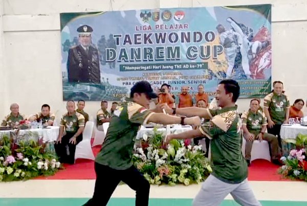 Luar Biasa, Seribu Lebih Taekwondoin Pelajar Ikuti Danrem Cup 2024