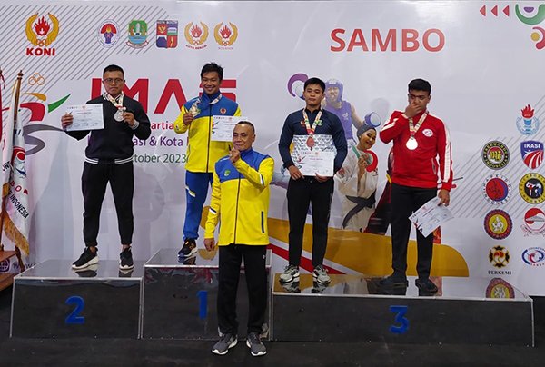 Raih 5 Medali, Sambo Lampung Loloskan Tujuh Atlet ke PON XXI Aceh Sumut