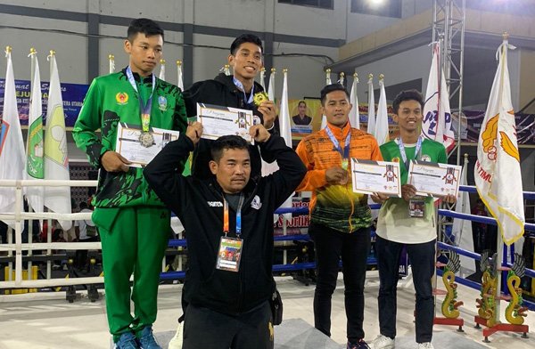 Abdul Muis Raih Medali Emas,  Lima Petarung Muaythai Lampung Lolos PON 2024