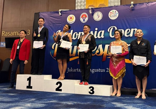Lampung Raih Dua Medali Emas, Indonesia Open  DanceSport 2025