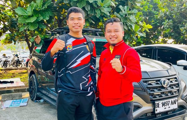 Kapolda Lampung Support Nurhalim Arlendi Masuk Pelatnas Karate Untuk SEA Games Thailand 2025