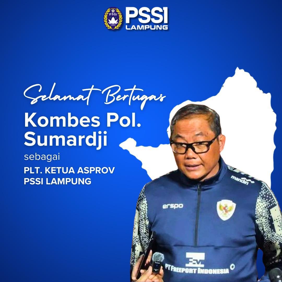 Per 24 Desember, Erick Tohir Tunjuk Sumardji Plt Ketum Asprov PSSI Lampung