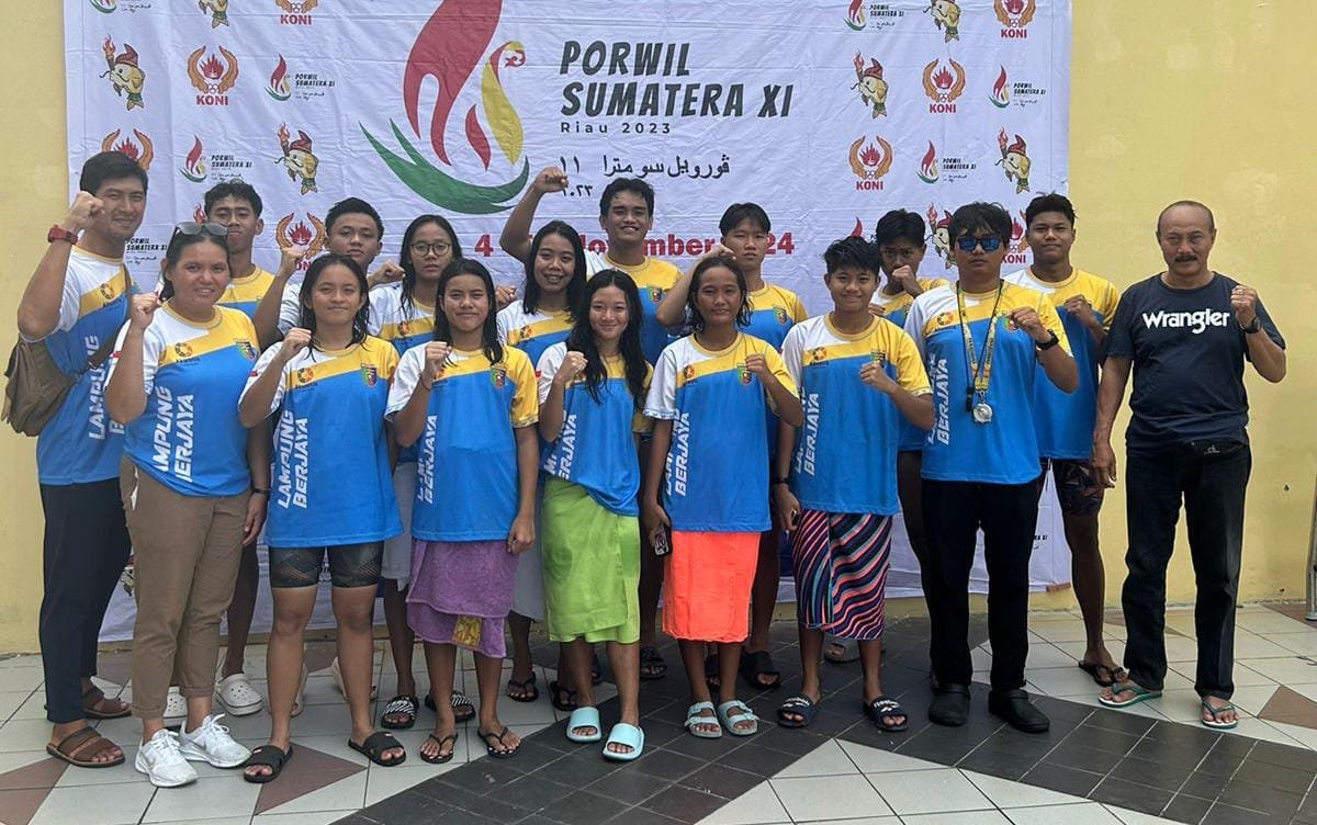Renang Lampung Optimis Persembahkan Medali  Emas Porwil Riau