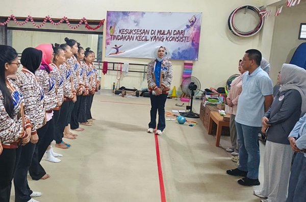Jajaki Kemampuan, Lampung Kirim Enam Pesenam Ritmik ke Kejurnas Gimnastik Junior-Senior di bandung