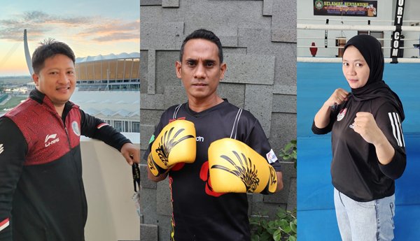 Pelatih Tinju Lampung dan Dua Pelatih Lainnya Lulus Ujian Internasional