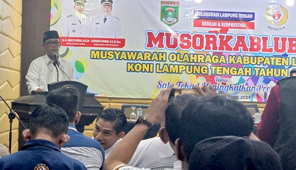 Margono Semangati KONI Lamteng, Bupati: Jangan Terulang Masalah Hukum Lagi