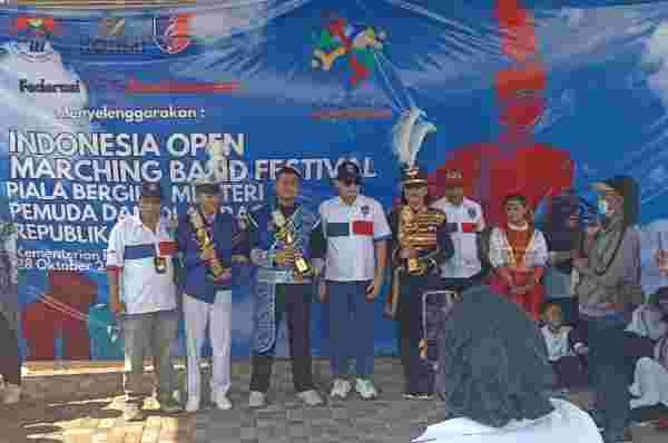 FYBI Lampung Juara Umum Festival Drumband Nasional Piala Menpora, Raih 3 emas 2 Perak