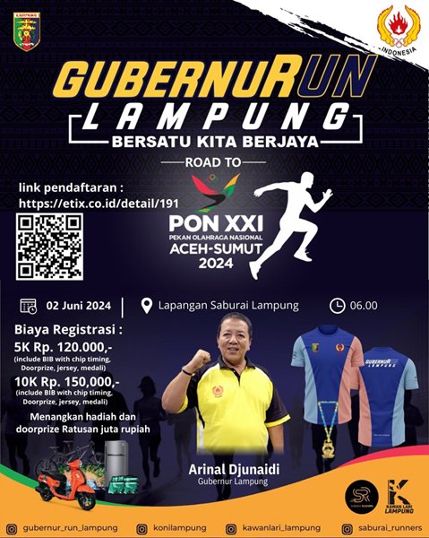 Johan Permana Bersama Lebih 2000-an Runners Ramaikan Gubernurun 2024