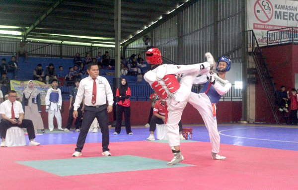 Ratusan Taekwondoin Ikuti Kejuaraan Walikota Cup Ke X 2025 Kota Metro