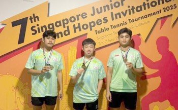 Tiga Petenis Meja SIM Sports Lampung, Raih Medali Perunggu Di Singapura