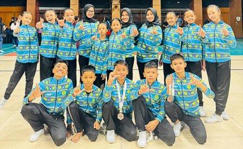 Aerobik Gymnastic Lampung Kirim 14 Pesenam Ke Marshall Cup Di Cibubur