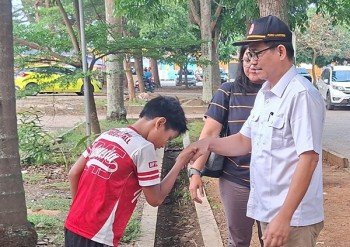 Waketum II KONI Lampung Monitor Latihan Fisik Atlet Di PKOR