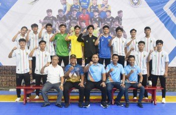 Atlet Futsal PON Lampung Minta Doa Orang Tua